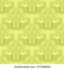 New simple abstract geometric seamless pattern with flower for background.