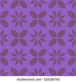 New simple abstract geometric seamless pattern with flower for background. Geometric backdrop with flower silhouette.