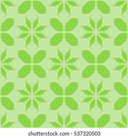 New simple abstract geometric seamless pattern with flower for background. Geometric backdrop with flower silhouette.