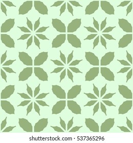 New simple abstract geometric seamless pattern with flower for background. Geometric backdrop with flower silhouette.