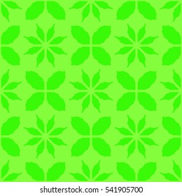 New simple abstract geometric seamless pattern with flower for background. Geometric backdrop with flower silhouette.