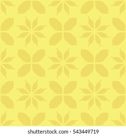 New simple abstract geometric seamless pattern with flower for background. Geometric backdrop with flower silhouette.