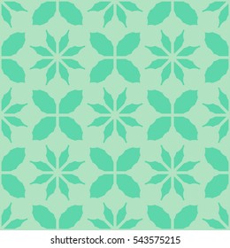 New simple abstract geometric seamless pattern with flower for background. Geometric backdrop with flower silhouette.