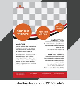 new simple and clean flyer design
