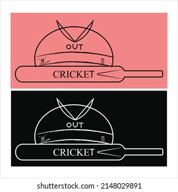 Nuevo diseño del logo del vector del cricket