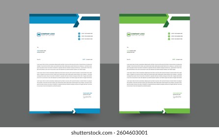 New Simple Design Letterhead Template