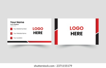 New Simple Modern Business Card Design Template