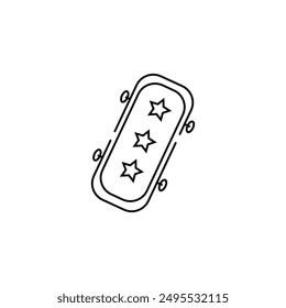 new skateboard vector type icon