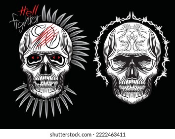 new skull set for design 