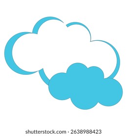 New sky cloud trendy design 