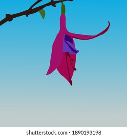 new sky with flower design