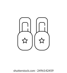 new slippers vector type icon