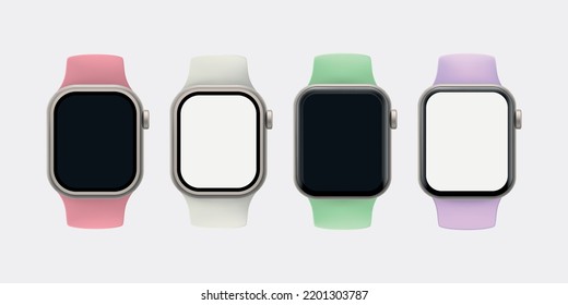 new smart watches set with various bands