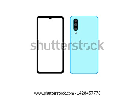New Smartphone huawei illustration - Vector EPS10