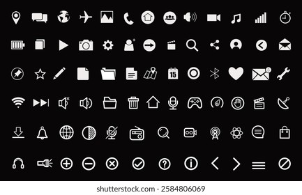  New Smartphone With  Icons Vector