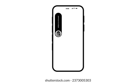 new Smartphone with isolated background, high-quality detailing