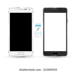 New Smartphone perspective realistic mockup. Vector illustration. Can use for printing, website, apps element. background for application mockups.