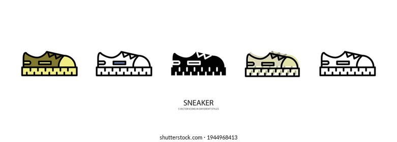 NEW SNEAKER vector type icon