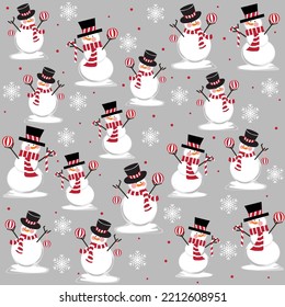 New Snowman in the winter fun christmas