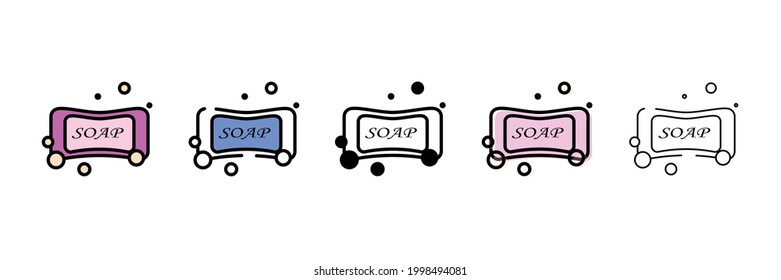 new soap vector type icon
