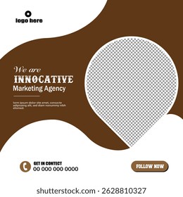 new social media template design