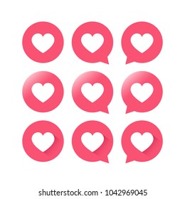New Social Network icon set variation illustration isolated on white background. Vector social media icons set. Design Elements for Web, Internet, App, Advertisement, Promotion, Marketing, Business.