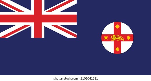 New South Wales Flag Vector Icon