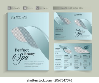 New Spa Bifold Brochure Template