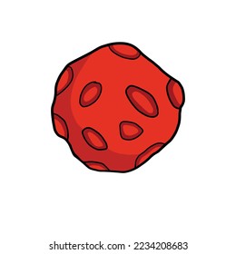 new space clipart with smooth colour, alien, planet, comet, space icons