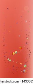 New space and signs confetti. Background color. Liquid colorific illustration. Great - new portrait Ultra Wide backgrounds. Colorful crisp abstraction. Coral theme.
