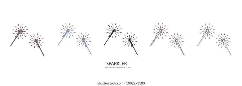 new SPARKLER vector type icon