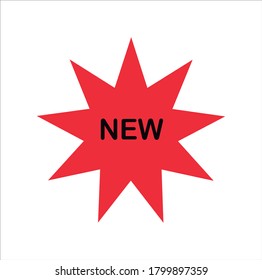 Neues Sonderangebot Symbol .Red Star Vorlage auf weißem Hintergrund.