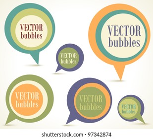 New speech bubbles set
