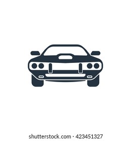 new sport car icon front