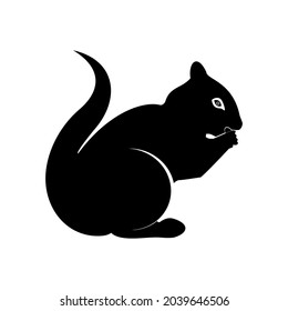 New squirrel icon design isolated white