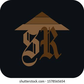 New SR logo design on black background.