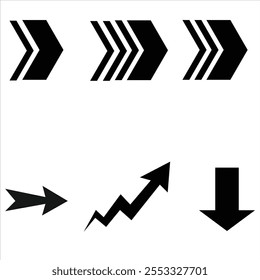 New Stairs up and stairs down symbol set. Stairs icon upward, downward, isolated vector illustration set.