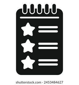 New star wishlist icon simple vector. Care add button. Sheet addition include