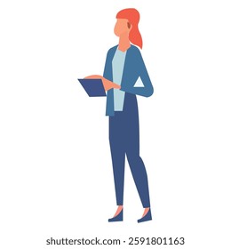 New Startup Business project isolated Business Man Woman Talking cartoon vector illustrations.
