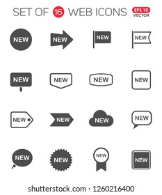new sticker icon set. new sticker and label web icons for your project