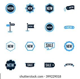 New sticker and label icon set for web sites and user interface