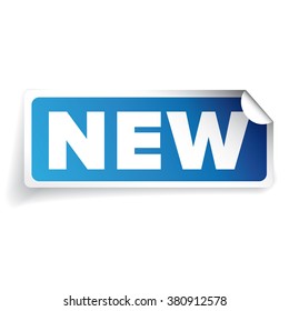 New sticker label vector