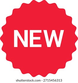 NEW Sticker Set Zigzag Discount Price Drop Special Price Campaign Fair Decoration Adornment Seal Stamp. Set of new arrival shop product tag icon. New labels or sale badges and banners vector sticker icons templates