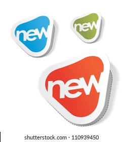 "new" stickers set