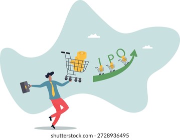 Nova oferta pública inicial de ações, empresa pública de oferta inicial que vai ao público para negociar no mercado de ações.sobre um homem e sua vida.
