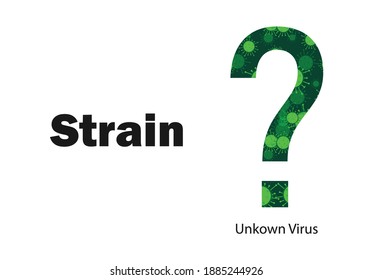 New Strain virus vector illustration. 