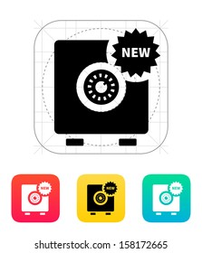 New strongbox icon. Vector illustration.