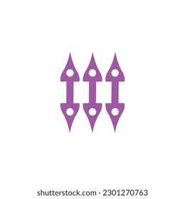 new style arrow in vector . vector design. company logo