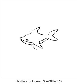 New Style blue whale  vector and art style illustration with white background