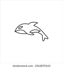 New Style blue whale  vector and art style illustration with white background